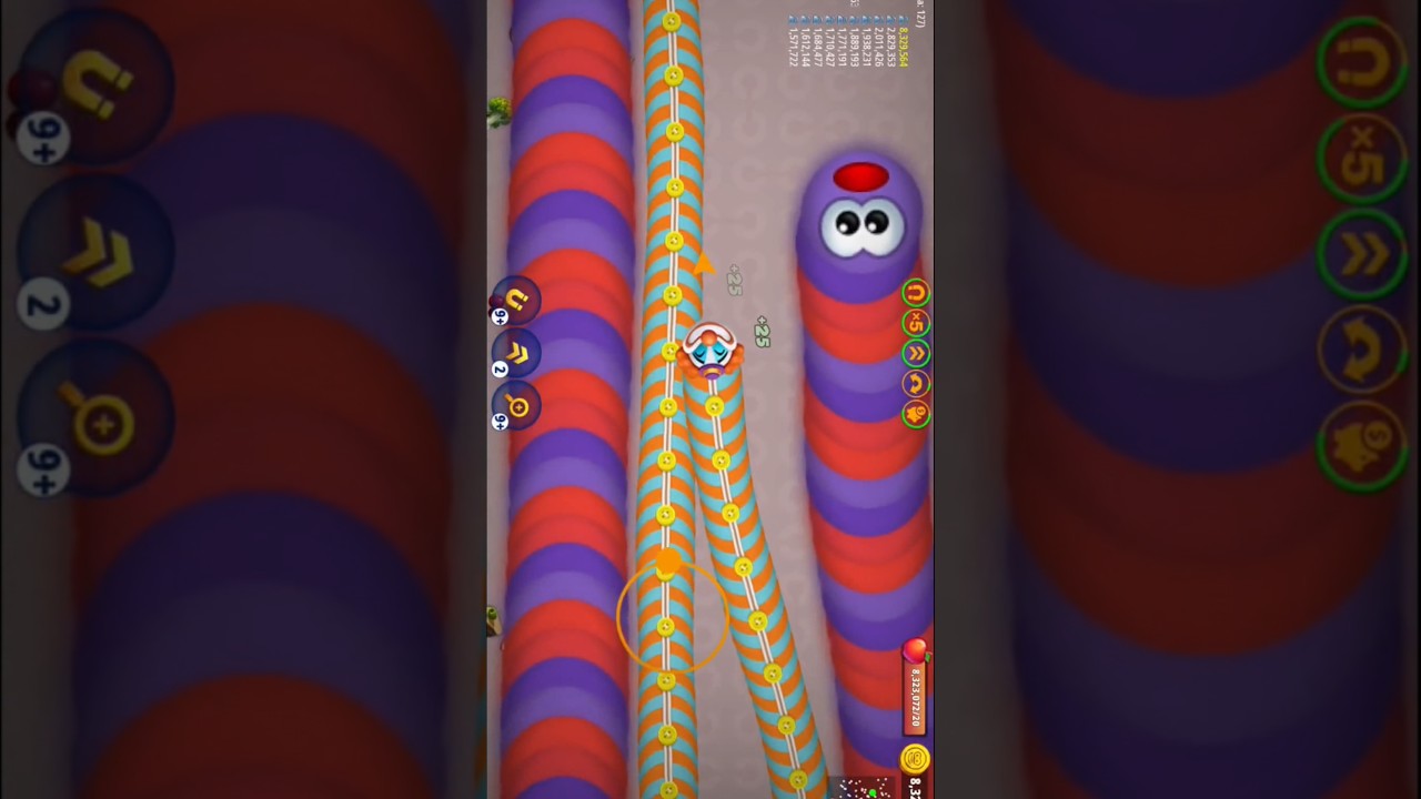 Worms zone magic game play worms zone io snake game saamp wala game Tiger Gamer Rock..