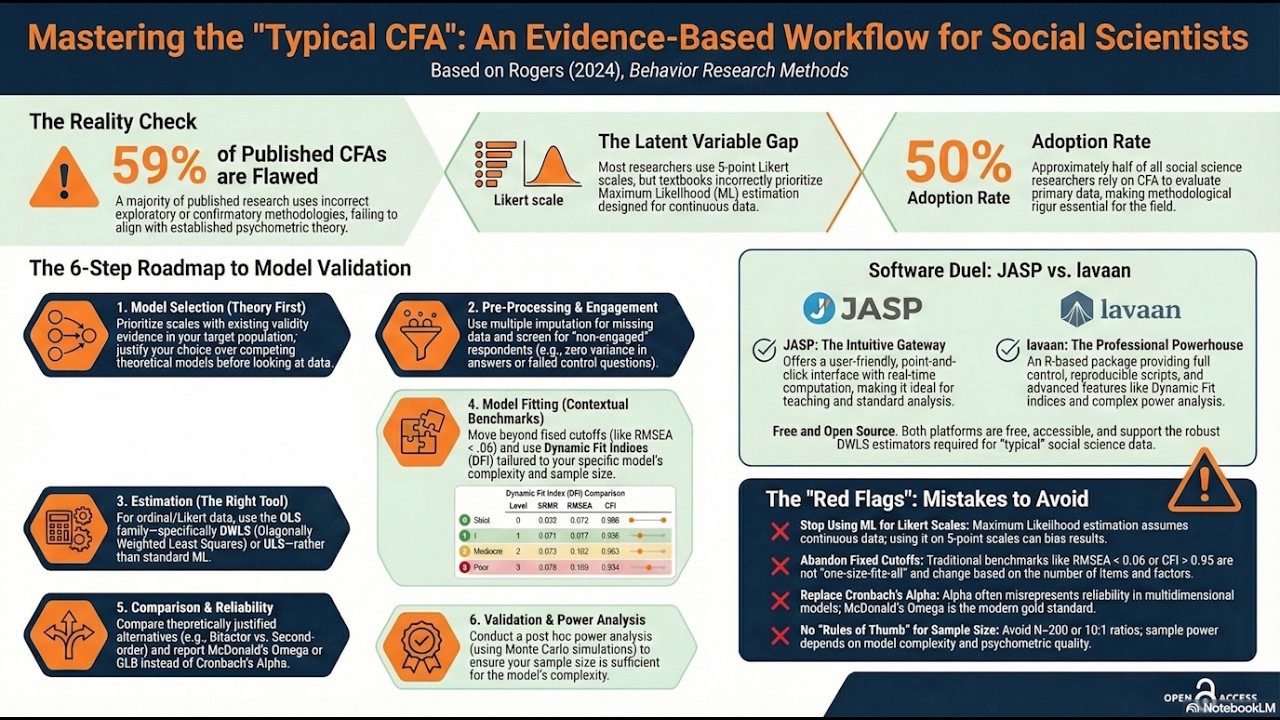 CFA with Ordinal Data: Best Practices Overview | JASP & lavaan Tutorial