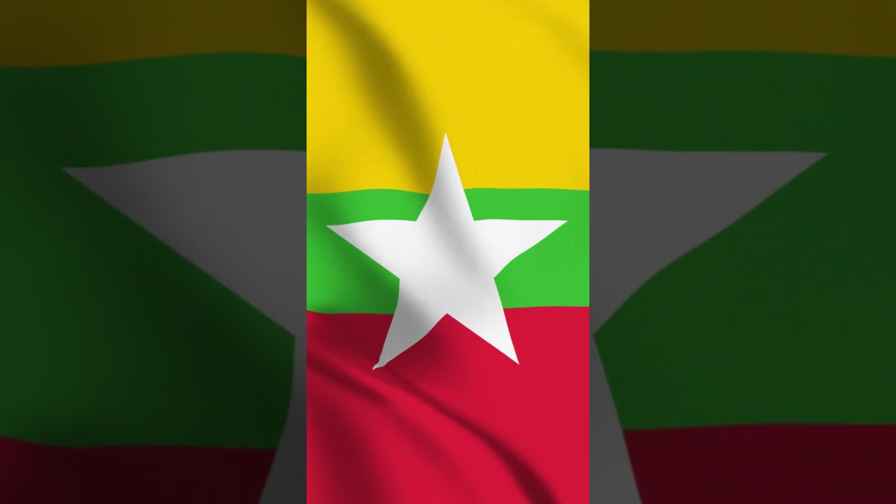 Myanmar Flag#national flag #animation #flag #3D #3D Animation