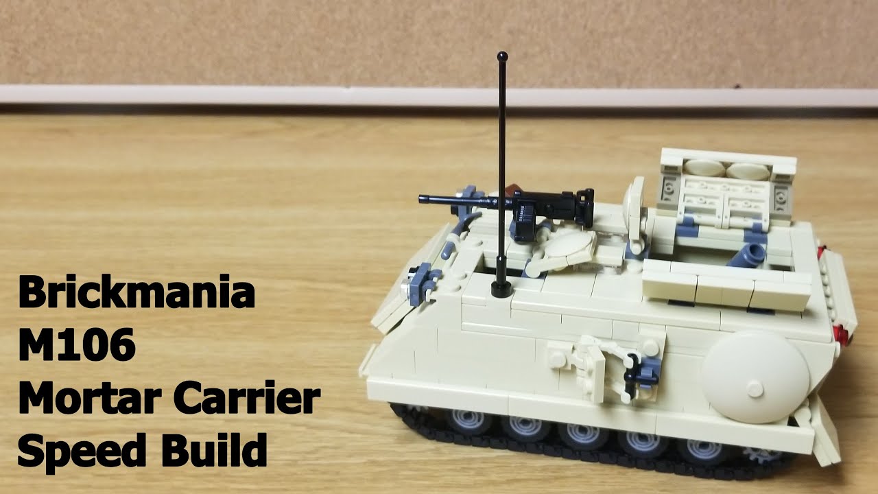 Brickmania M106 Mortar Carrier Speed Build, Review, Custom Military Lego