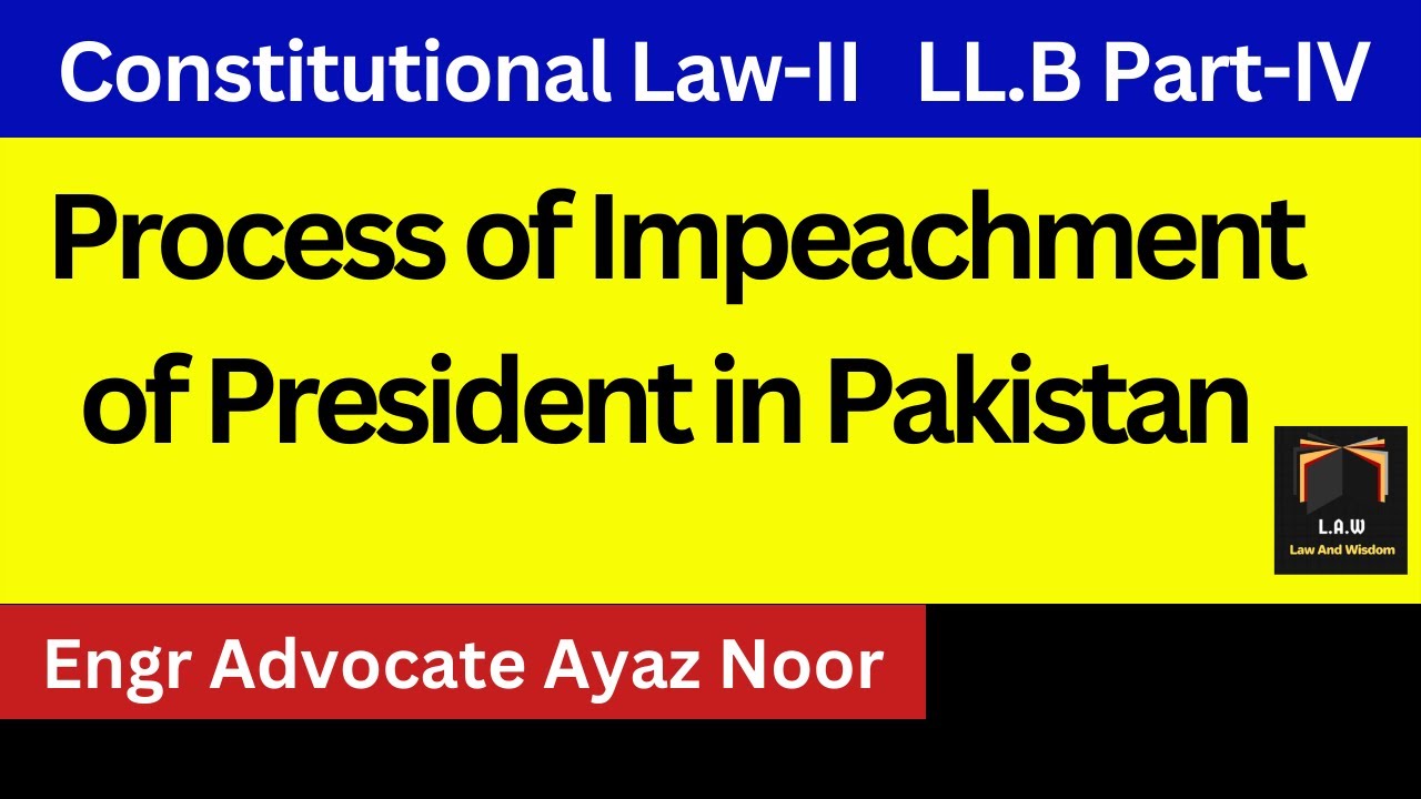 Process of Impeachment of President in Pakistan ||  Engr Advocate Ayaz Noor