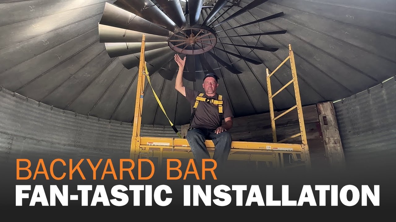 Backyard Bar Episode 5: Fan-Tastic Installation in Outdoor Bar
