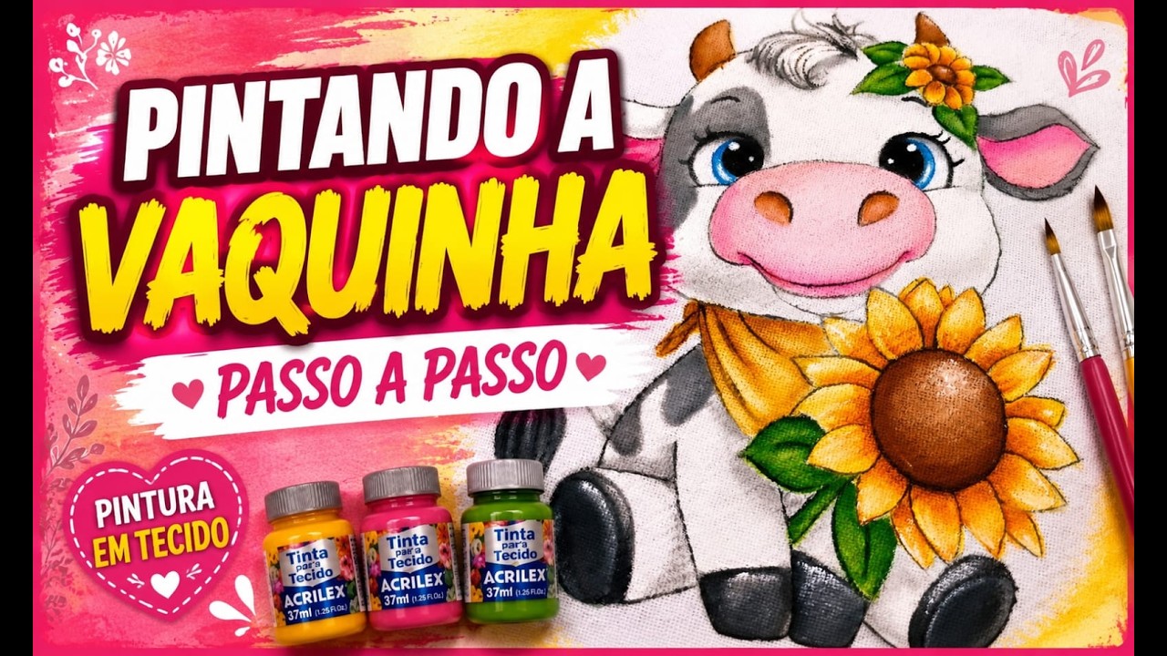 Pintando pano de prato - Vaquinha