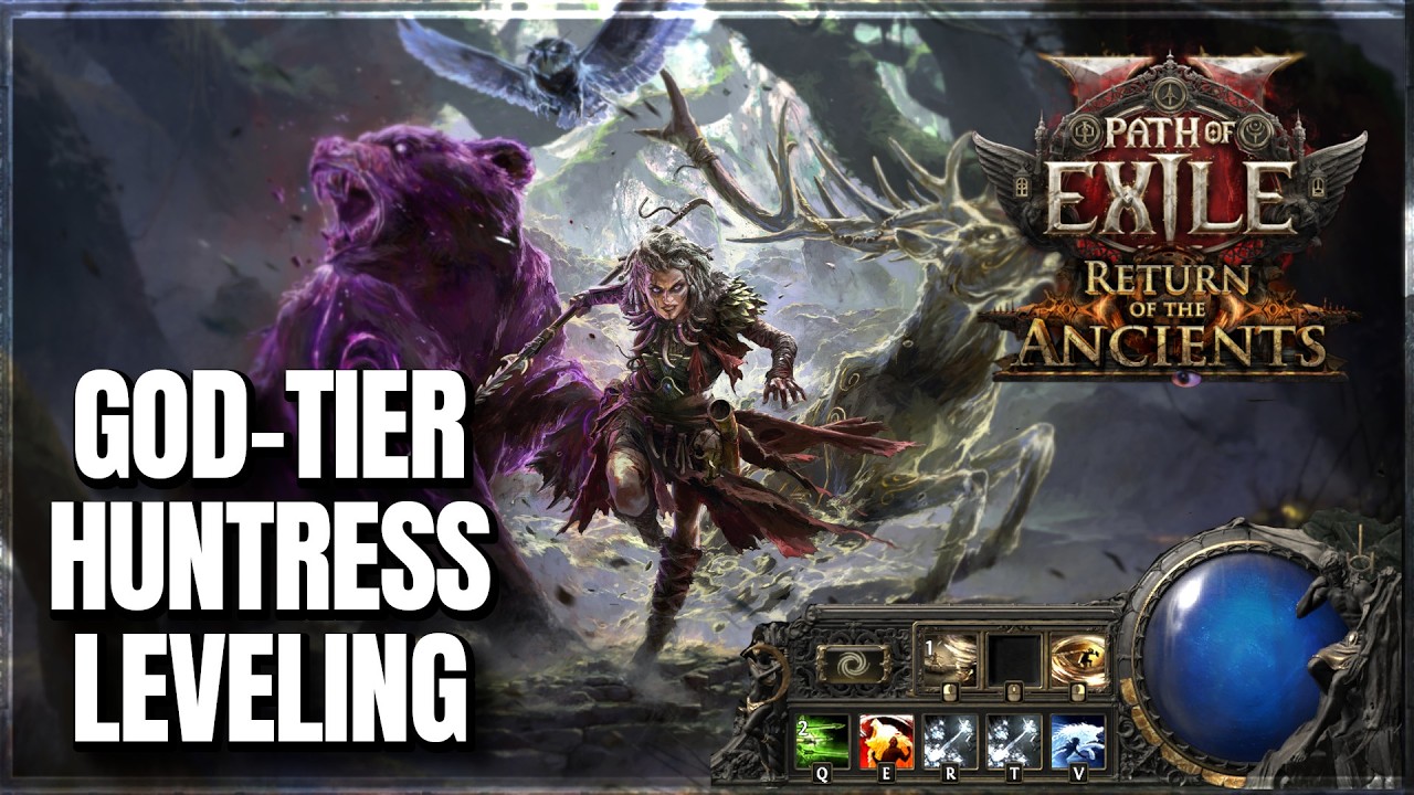 PoE 2 0.5 - This Huntress Leveling Setup BLEW MY MIND.