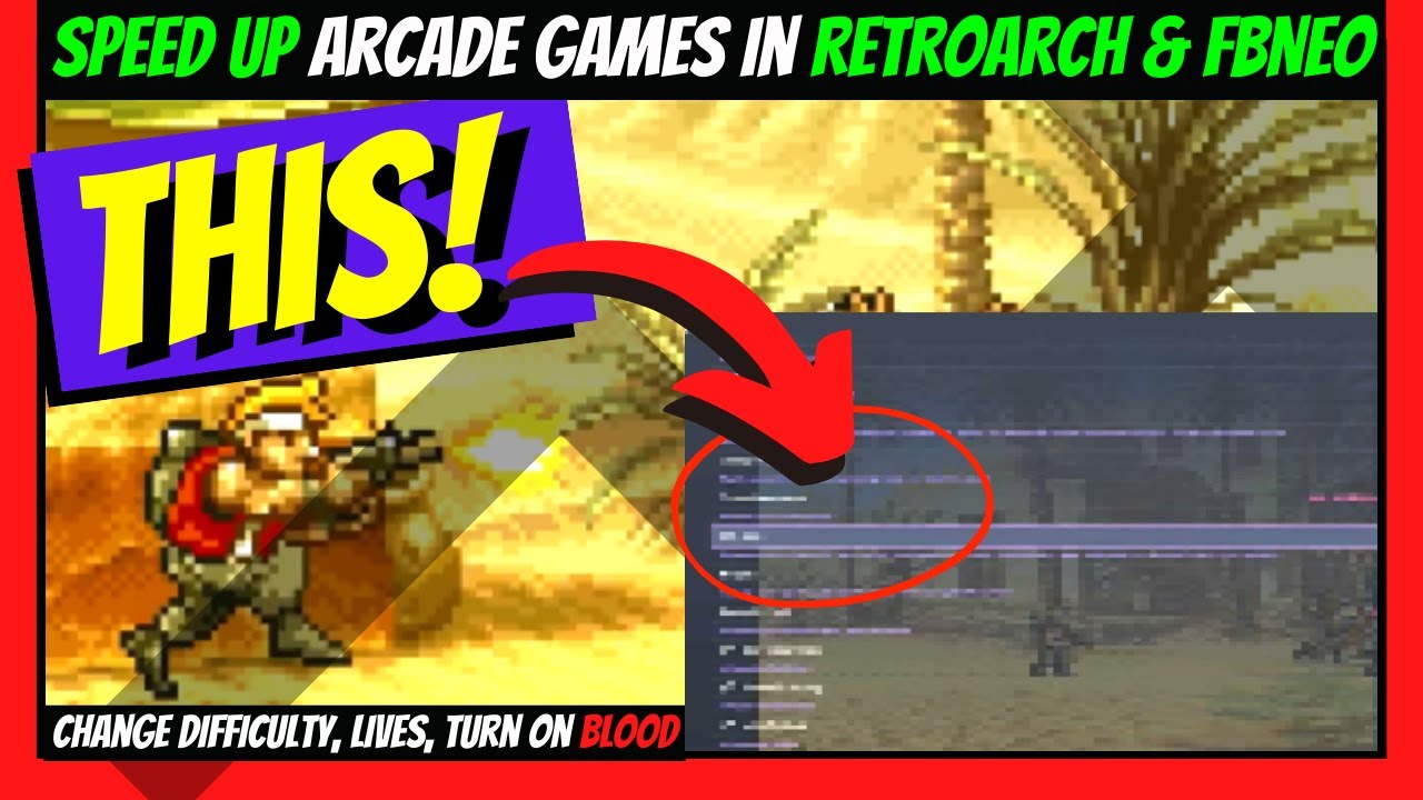 SPEED UP Arcade Games in RetroArch - Metal Slug 2 LAG REDUCTION Guide