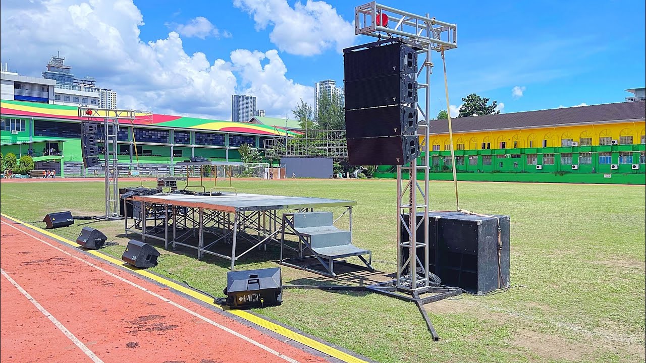 Sound System setup for Abellana Intramurals by SDSS vlog