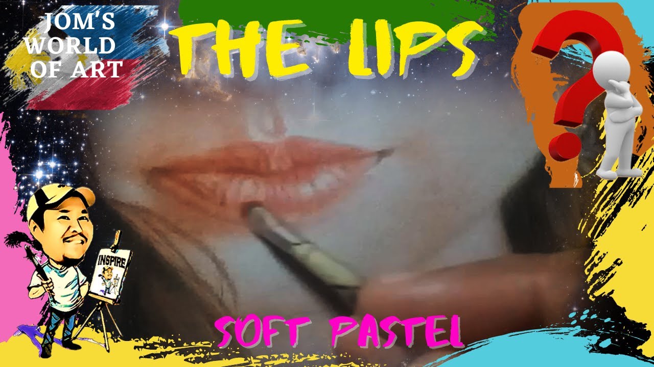 How to Draw the Lips - Soft Pastel/Chalk Pastel/Powder Pastel (Brush Technique) 2022