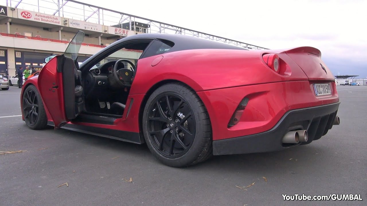 Ferrari 599 'GTO' Fiorano - Start, Revs, Accelerating