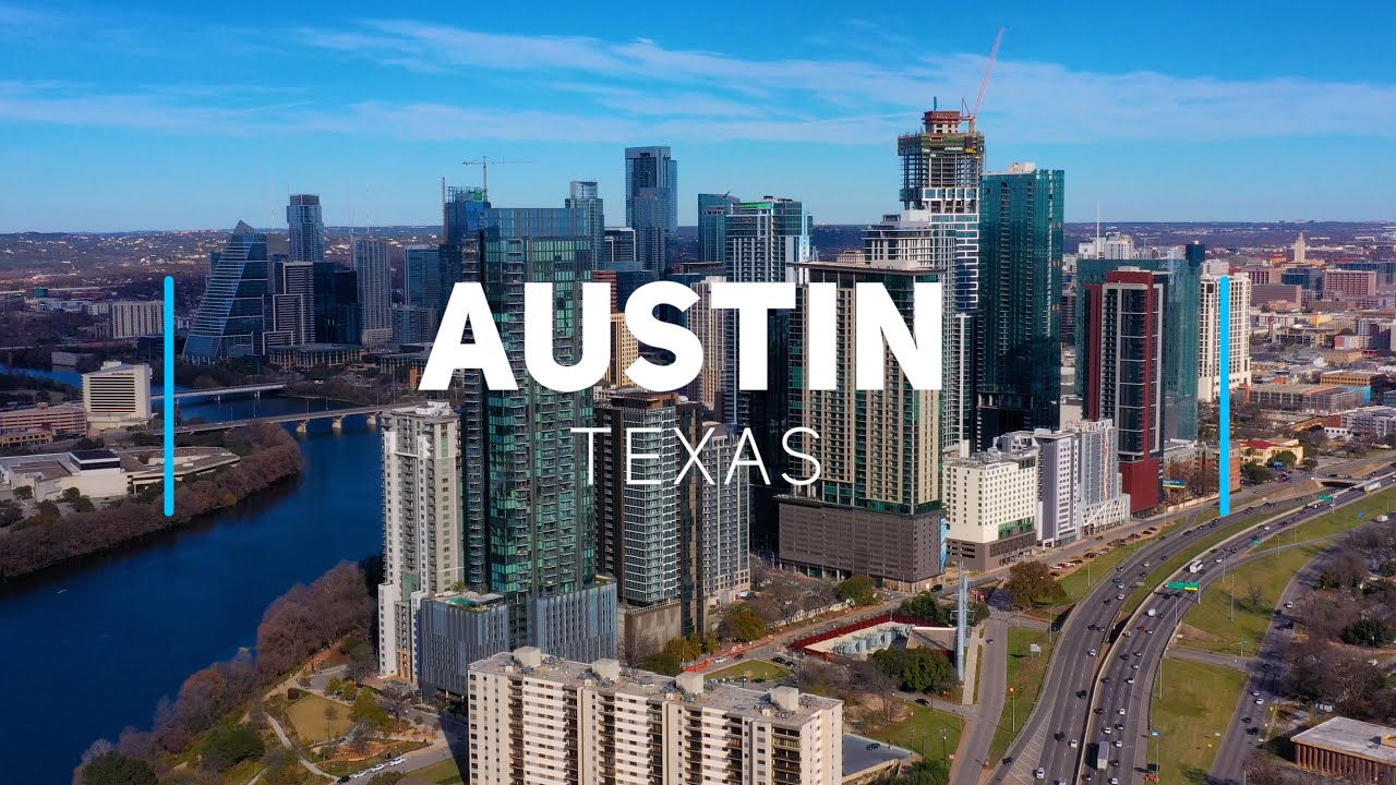 Austin - the capital city of Texas | 4K drone video