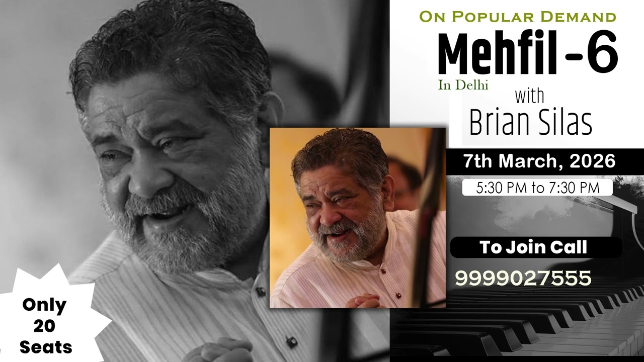 Mehfil With Brian Silas  | 7th March 2026 | 5:30 PM To 7:30 PM