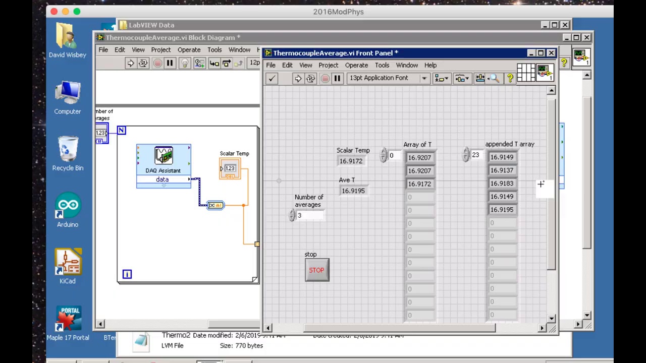 How to read a thermocouple with LabVIEW