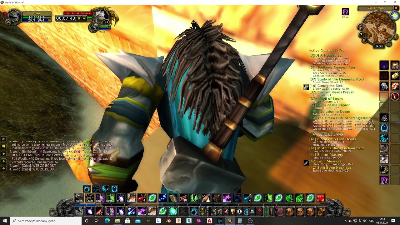 Classic druid ZF GY xp farm 60k/h