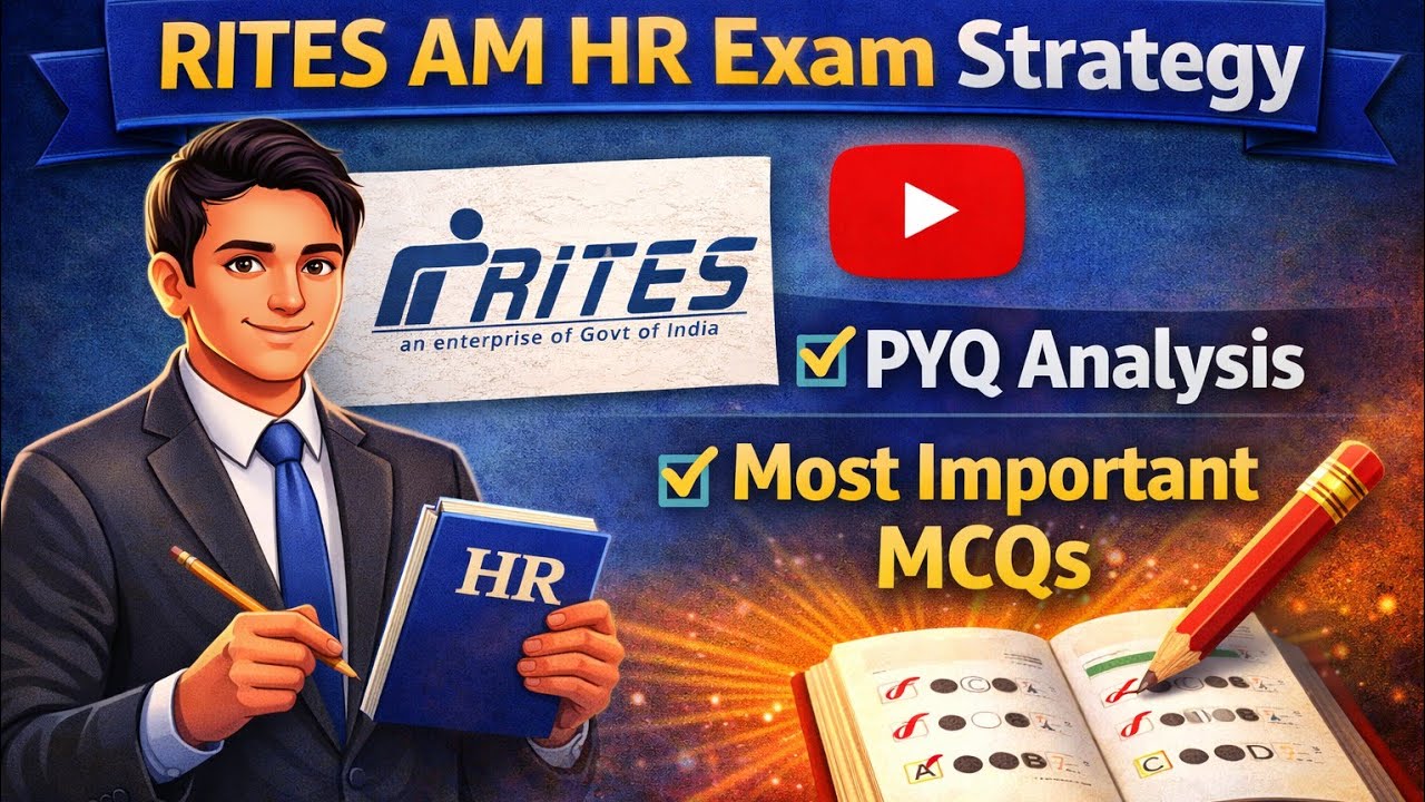 RITES AM HR Exam Strategy | PYQ Analysis & Most Important MCQs l part 1