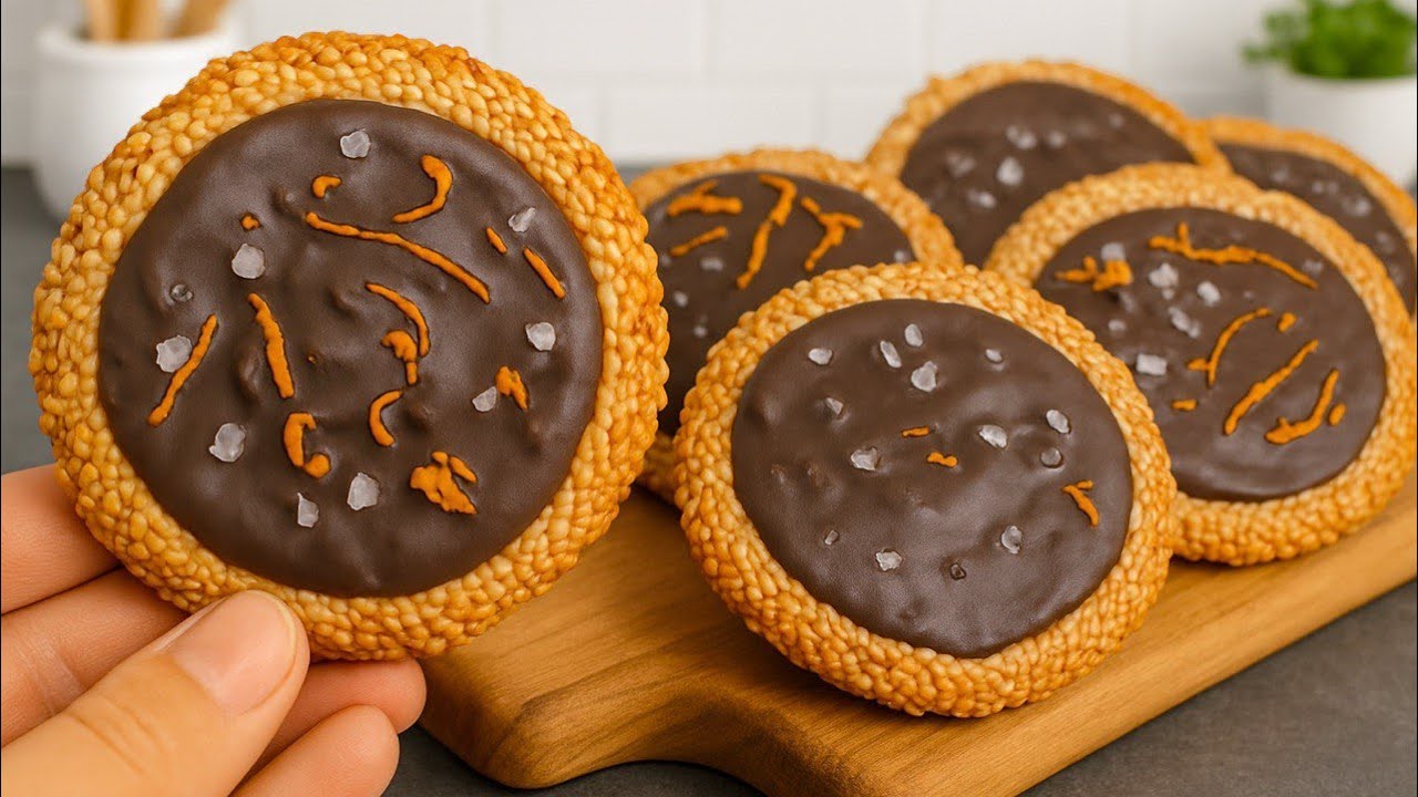 Gesunde Sesamkekse für den Sommer ohne Zucker und Mehl! Schneller glutenfreier Snack!