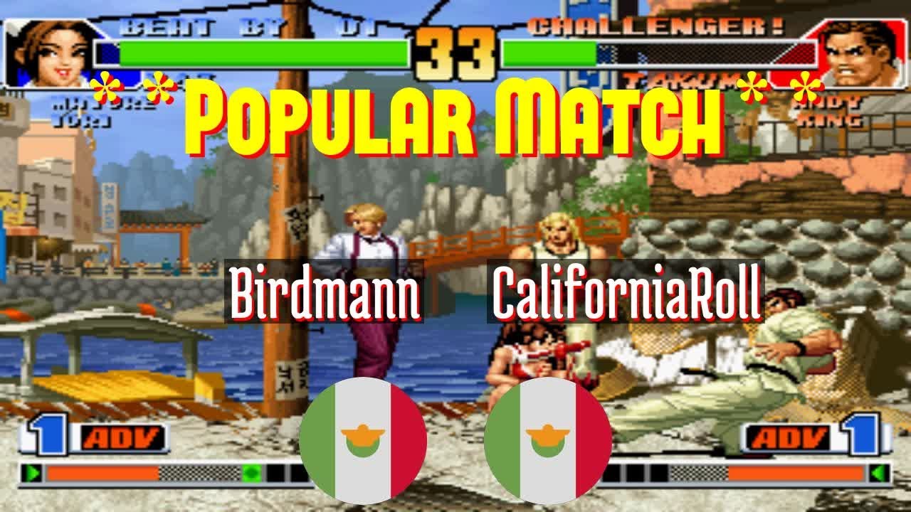 @kof98: Birdmann (MX) vs CaliforniaRoll (MX) [King of Fighters 98 Fightcade] Mar 31