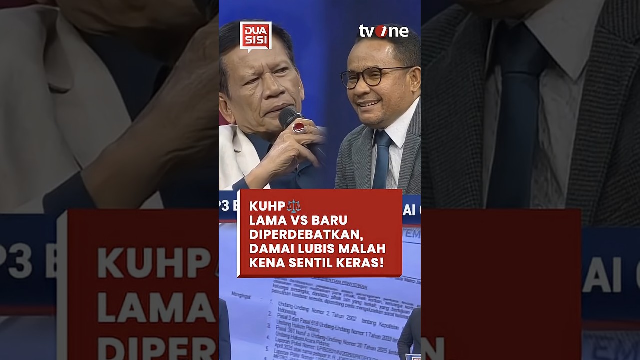 LAGI PANAS-PANASNYA!🔥Damai Lubis Bahas KUHP Lama vs Baru, Dipancing Soal TTD | Dua Sisi tvOne