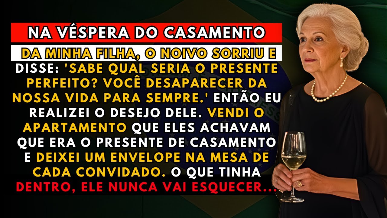 A HISTÓRIA REAL DESTA AVÓ👵Meu Genro Disse 'O Melhor Presente de Casamento É Você Desaparecer'. Então