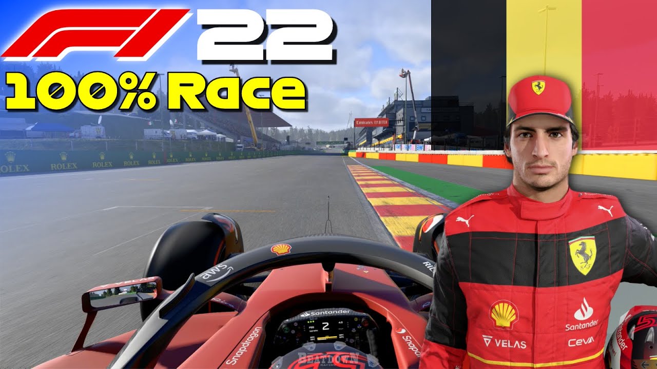 F1 22 - Let's Make Sainz World Champion #14: 100% Race Belgium