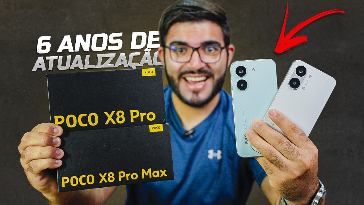 OFICIAL! POCO X8 PRO e PRO MAX com 6 ANOS de atualização, SUPER BATERIAS, POTÊNCIA e PREÇO BAIXO