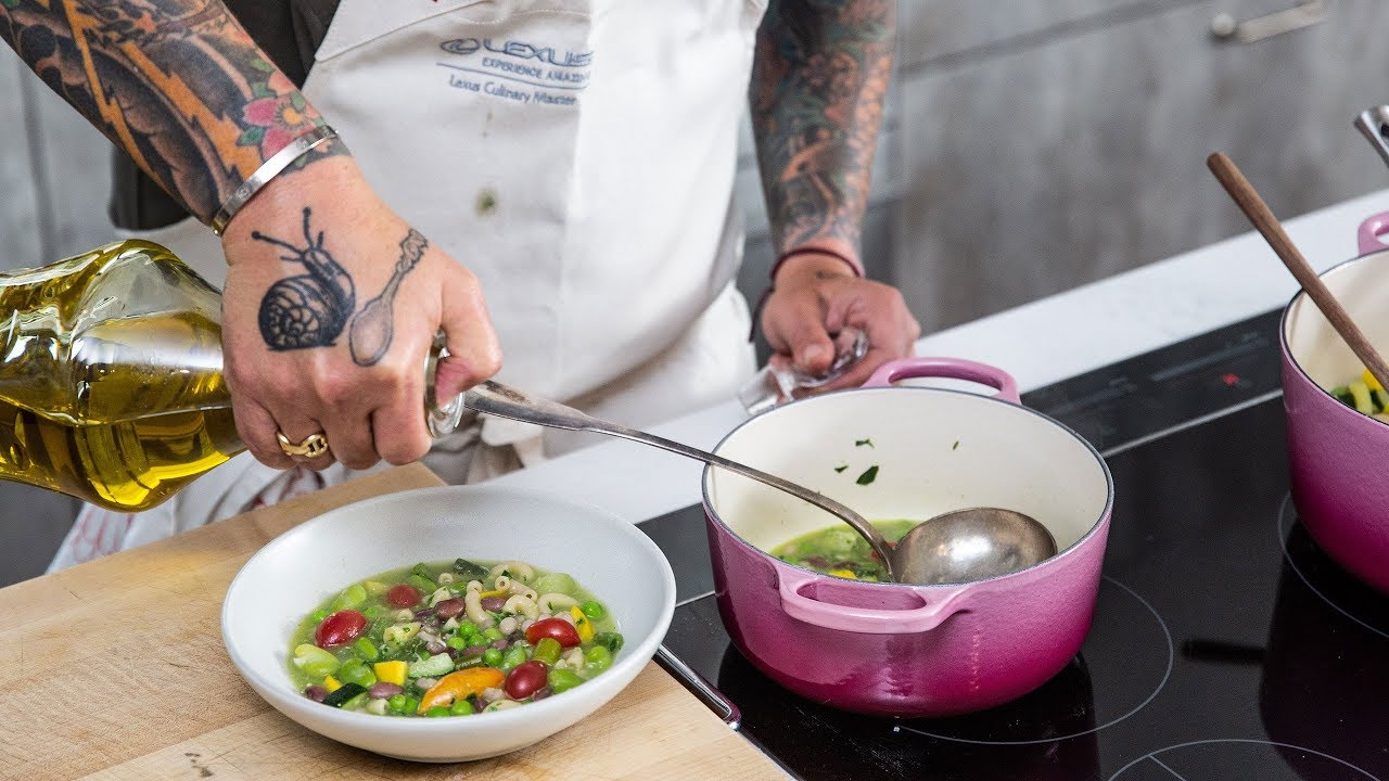 Vegetable Soup with Pesto by Chef Ludo Lefebvre