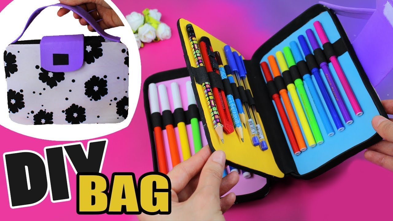 DIY ORGANIZER BAG PENCIL CASE TUTORIAL