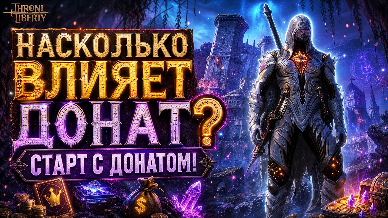 НАСКОЛЬКО ВЛИЯЕТ ДОНАТ В ИГРЕ? СТАРТ С ДОНАТОМ В Throne and Liberty!
