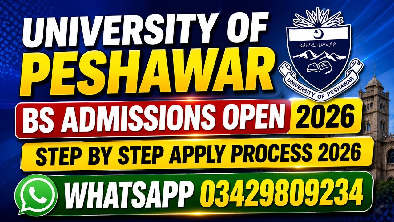 University of Peshawar Apply Online 2026 || BS Admissions Open 2026