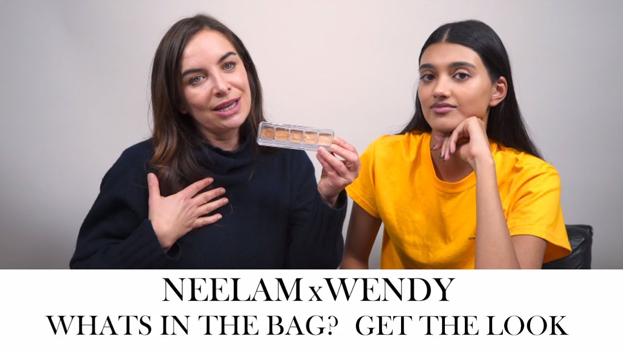Find out what is inside Model Neelam Gill's makeup bag and get the look // Wendy Rowe