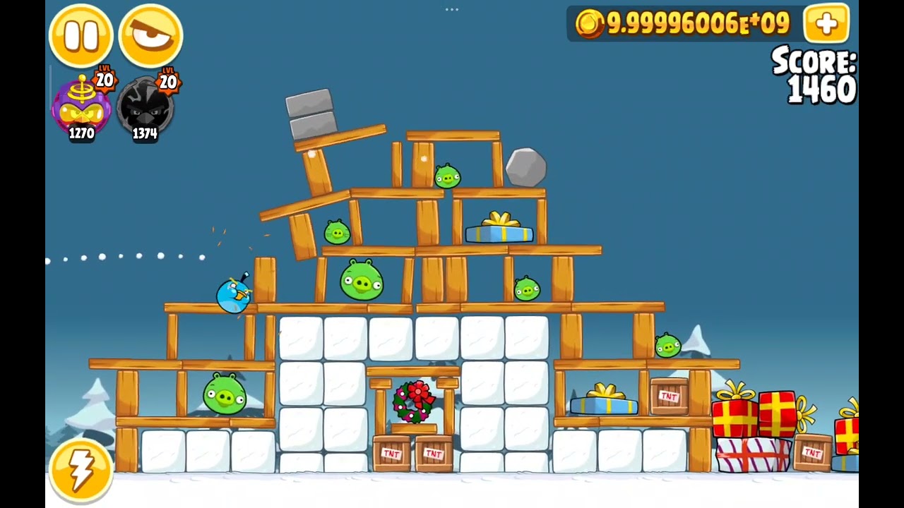 Angry Birds Seasons Season's Greedings All Levels