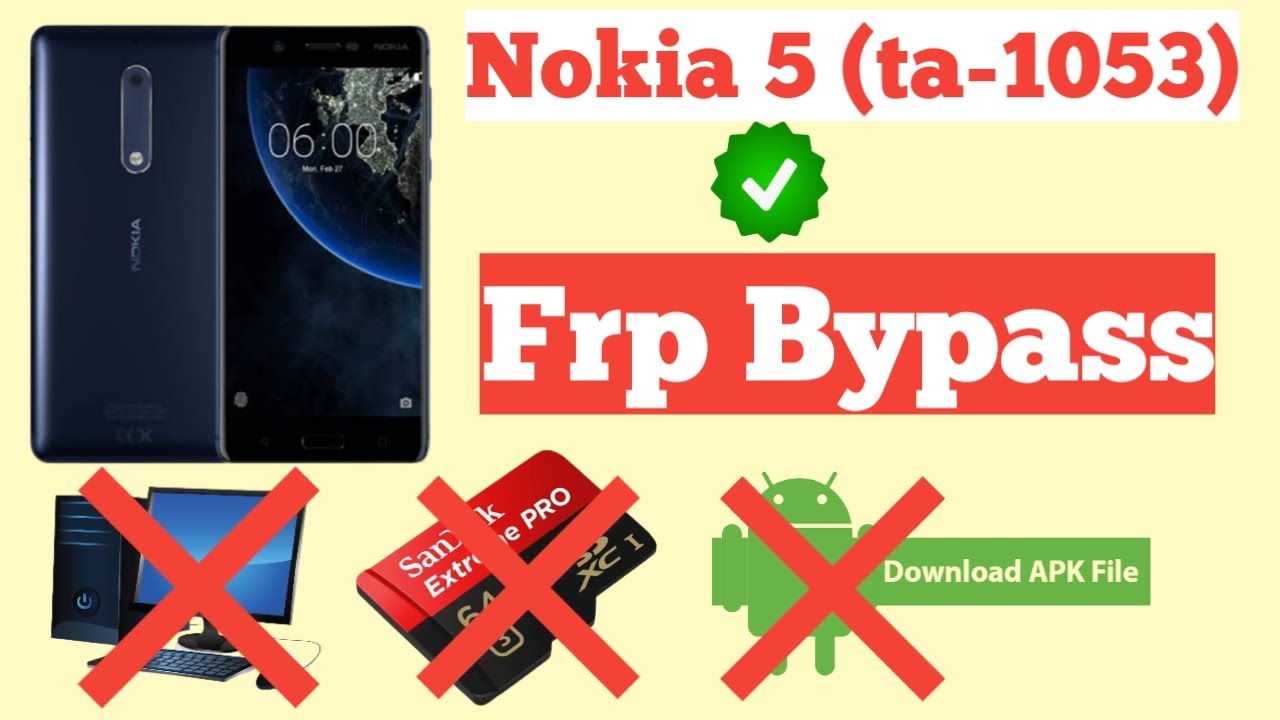 How to Frp bypass Nokia 5 [ta-1053] frp bypass | ta-1053 frp bypass nokia 5 google account unlock