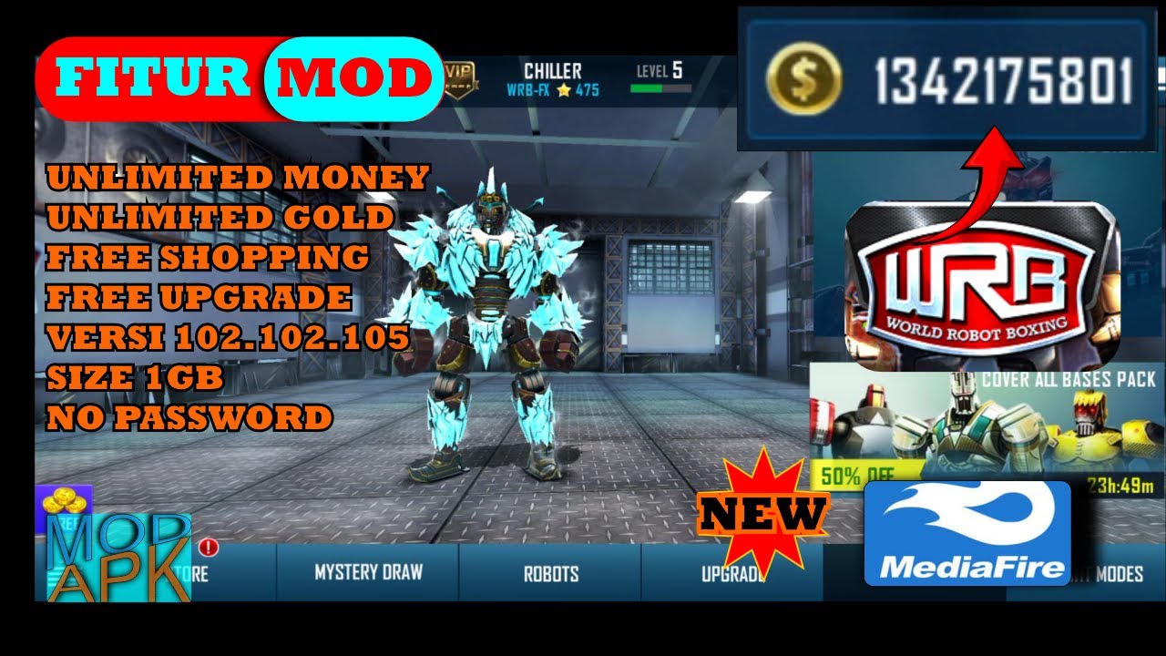 UPDATE‼️ REAL STEEL WORLD ROBOT BOXING MOD APK v102.102.105 - UNLIMITED MONEY