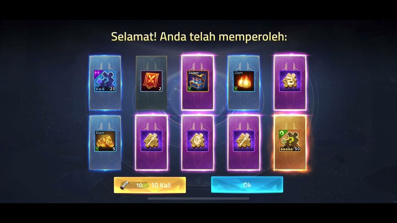 GACHA Hero Legend Sangularity Lunox 500 Sacred Scroll - Mobile Legends Adventure MLA