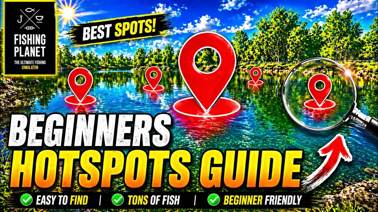 Beginner HOTSPOTS,Catfish,Smallmouth Buffalo and more on Lonestar lake - Fishing Planet