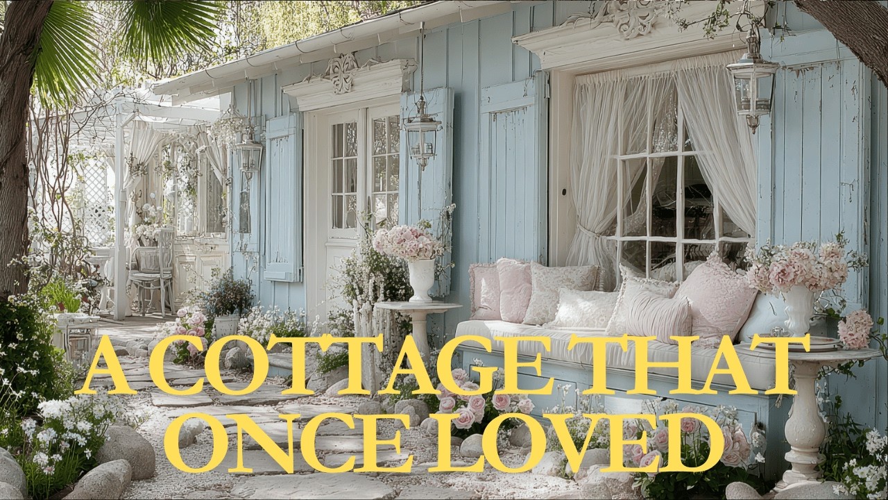 Dusty Sky Blue & Warm Ivory | Vintage English Country Cottage Decor for Early Spring Aesthetic