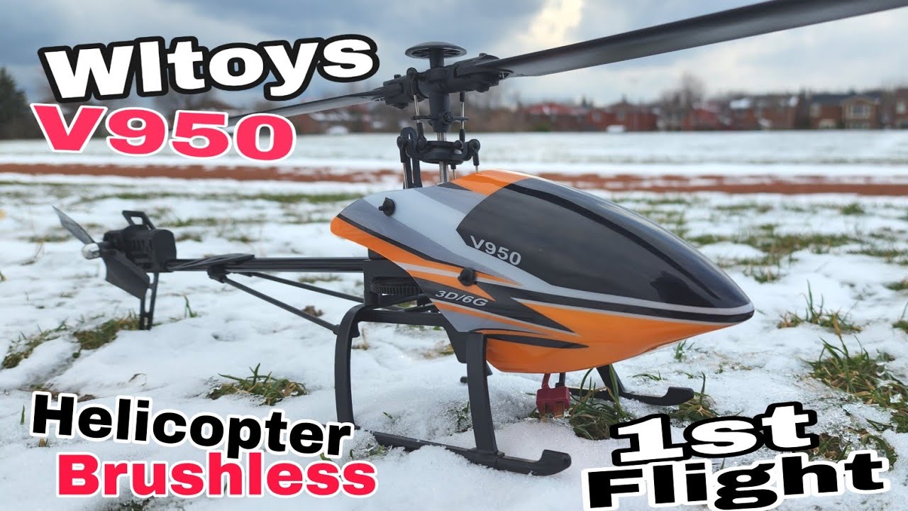 Wltoys V950 Brushless RC Helicopter (Crazy Windy!!)