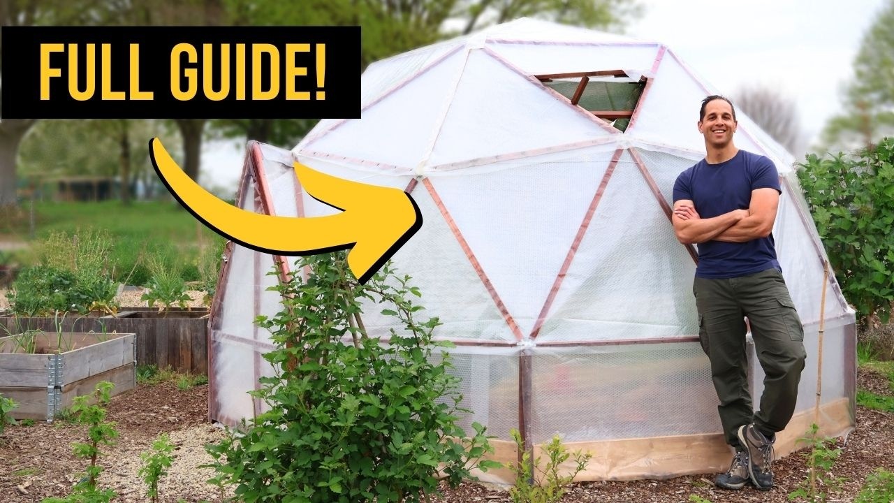 How to Build a Geodesic Dome Greenhouse FULL GUIDE! • Ep. 56