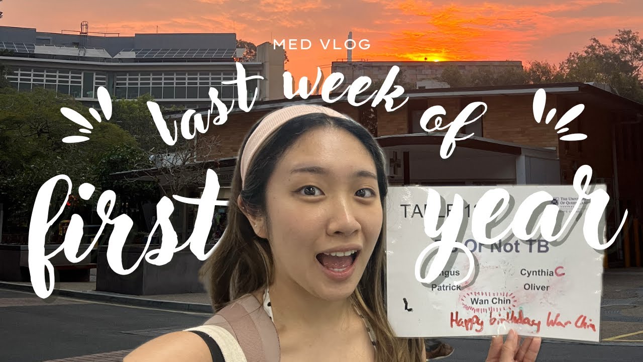 last week of first year! | UQ med vlog, studying, goodbyes