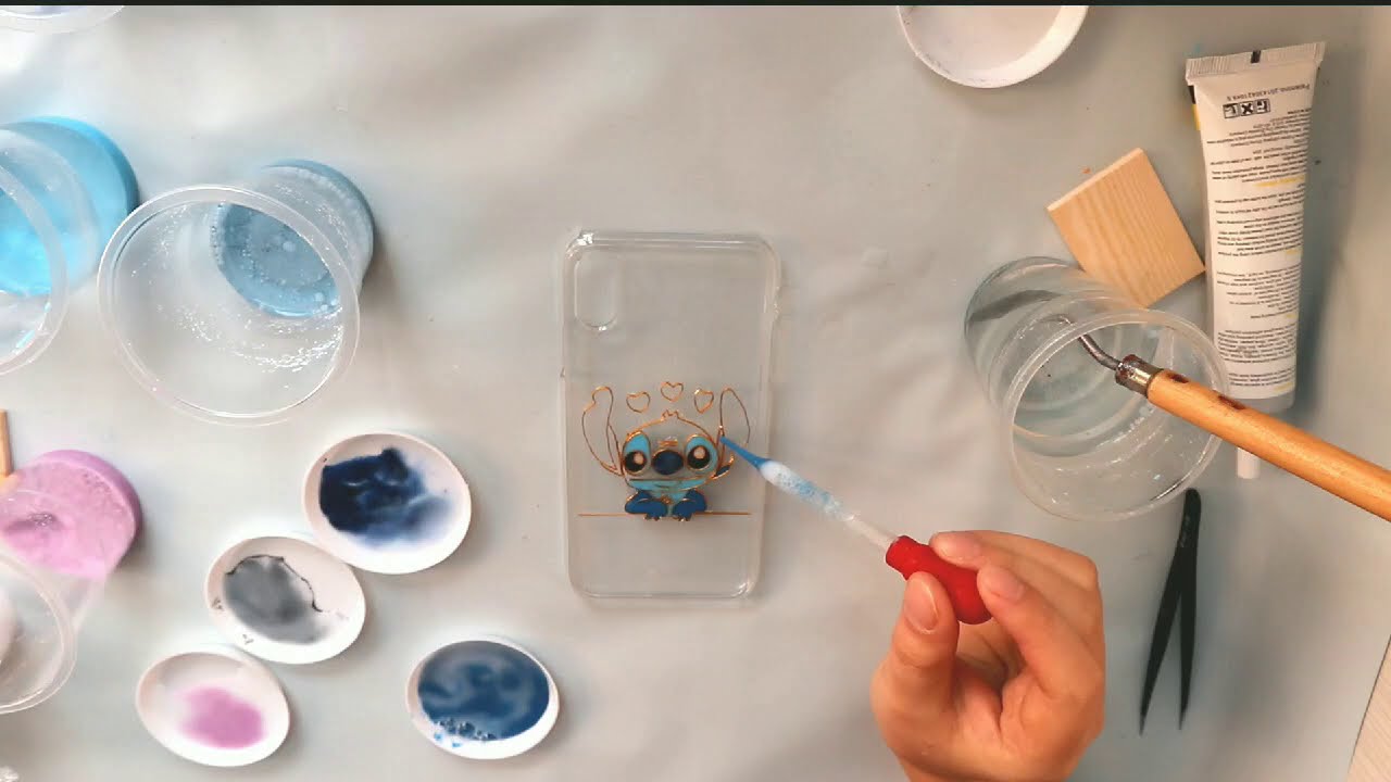Cloisonné painting for beginner, sand art, phone case