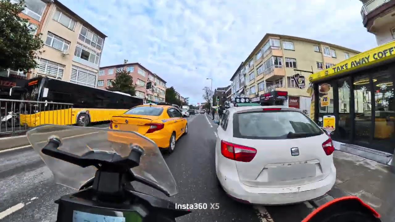 Soğuk Havada İstanbul'da Motosiklet Turu - Anadolu Yakasındak Avrupa Yakasına Geçiş