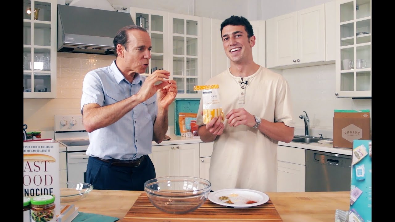 Trying Vegan with Mario | Dr  Fuhrman Chickpea Popcorn