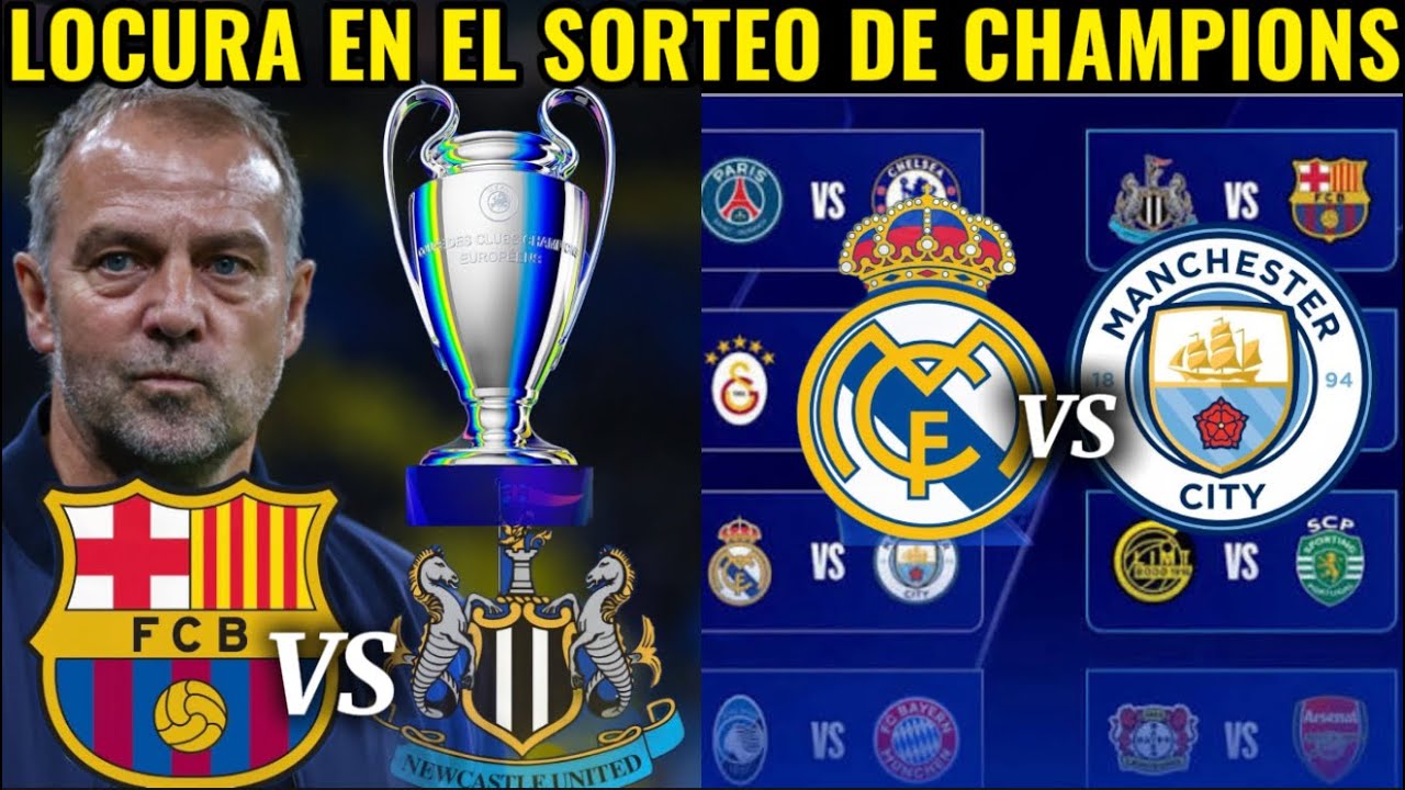 LOCURA EN EL SORTEO DE OCTAVOS DE LA UEFA CHAMPIONS LIGUE😱😱