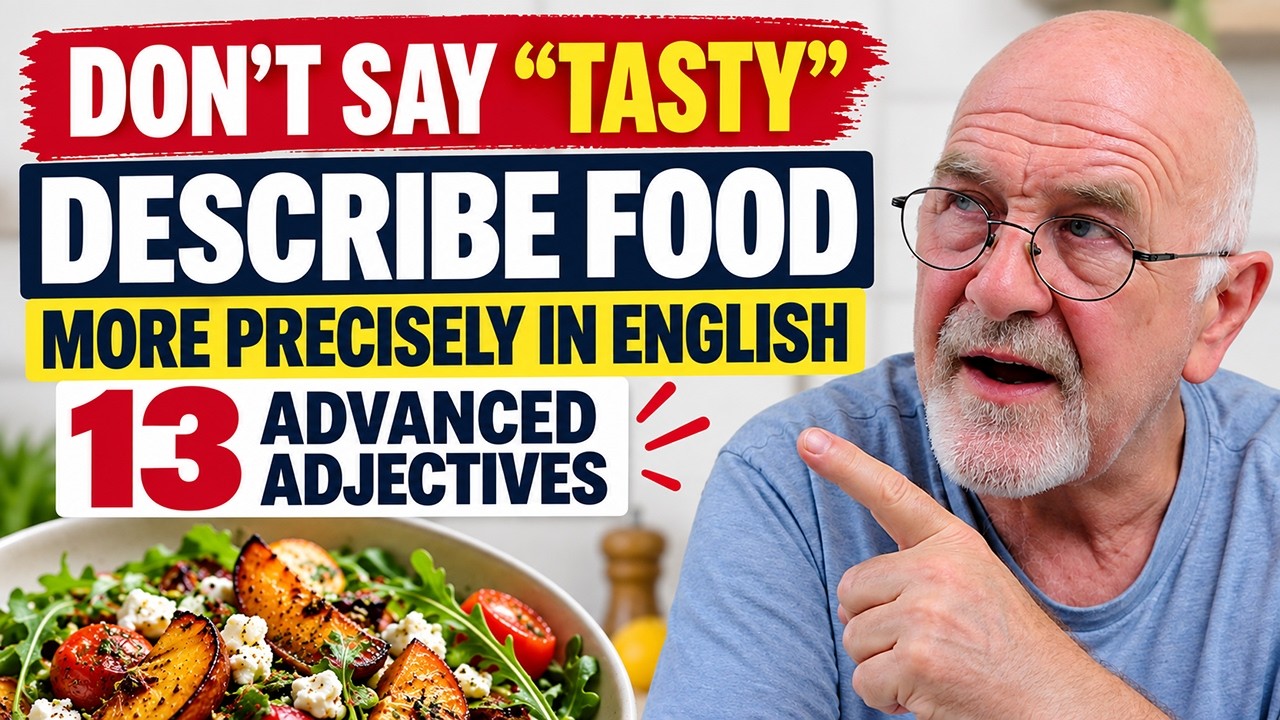 STOP SAYING 'TASTY'! | The ONLY Adjectives You Need to Describe Food in 2025