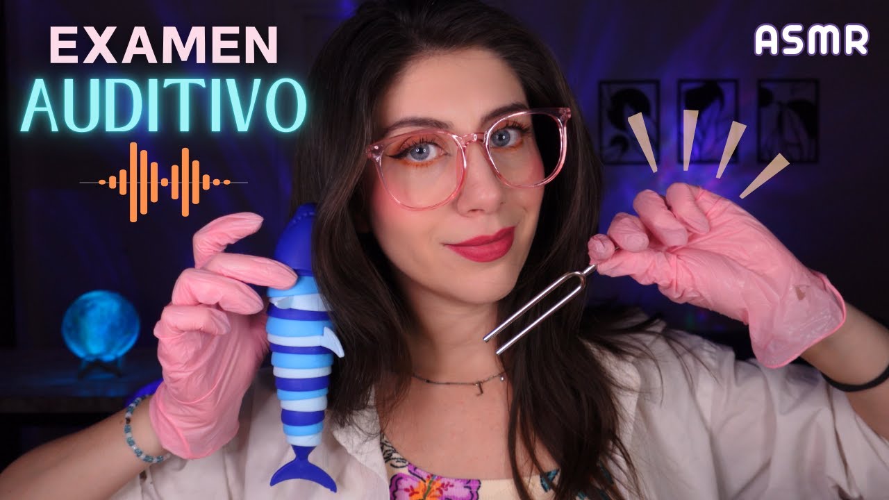 ASMR • Examen AUDITIVO Pruebas de Audición Roleplay MUY relajante!