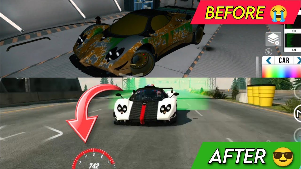 funny🤣rebuilding abandoned pagani zonda car parking multiplayer best car roleplay 2024
