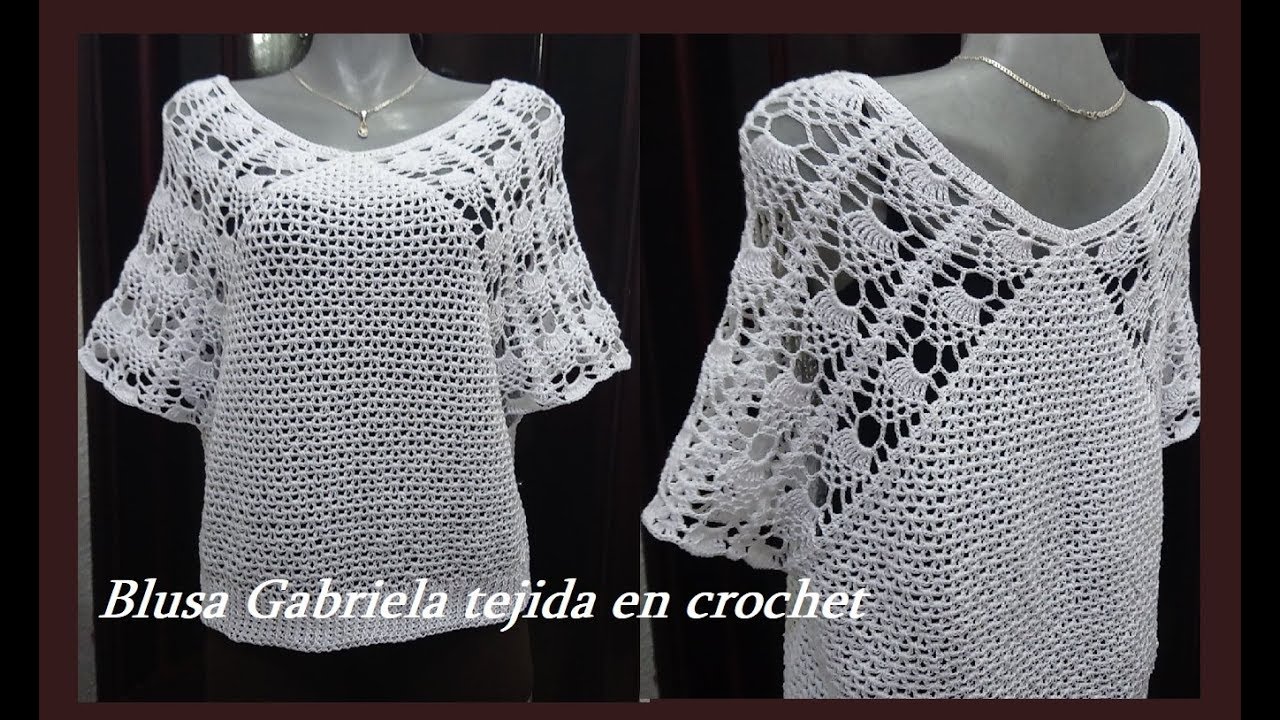 Blusa Gabriela Tejida en crochet