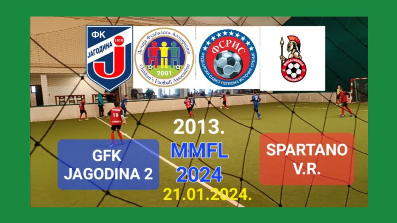 GFK JAGODINA 2-SPARTANO V.R. 4-8(2-3) MMFL 2024 2013.godište 21.01.2024