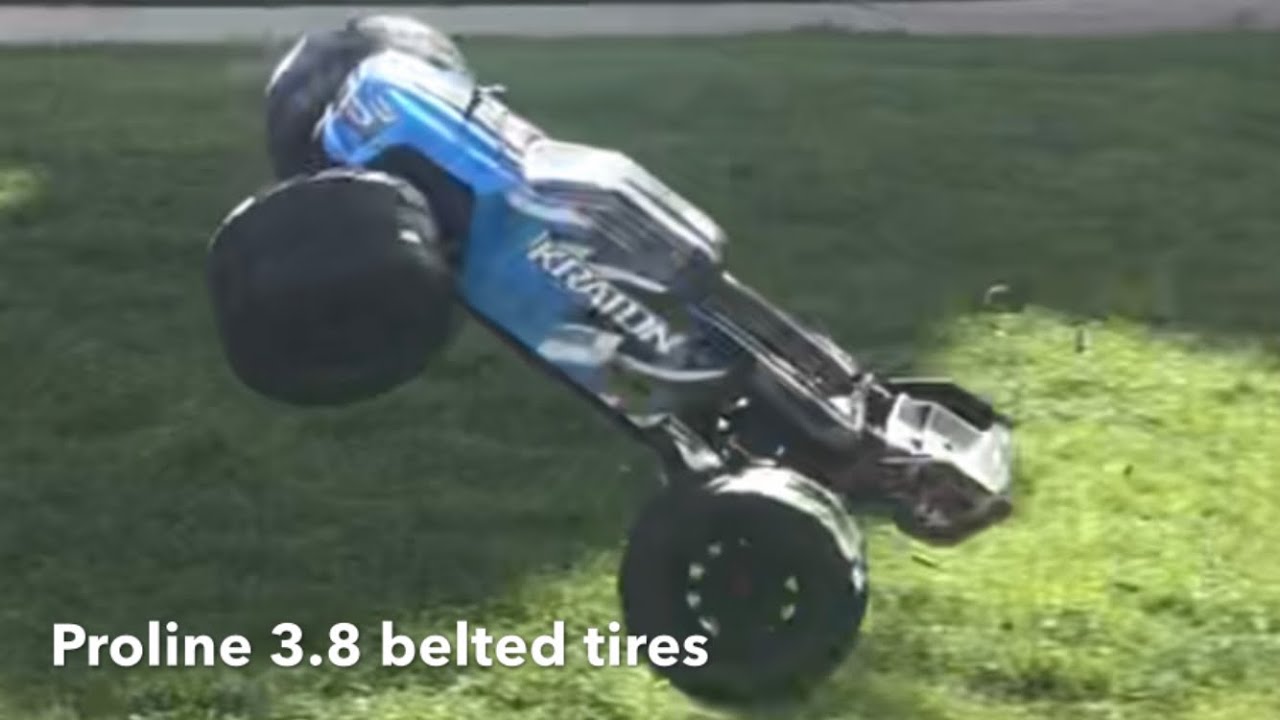 Arrma Kraton 6s w/proline belted tires first run
