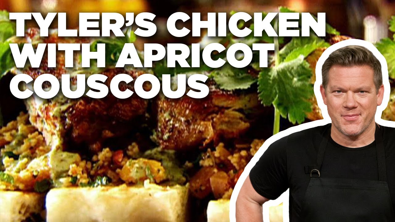 Tyler Florence's Brick Chicken with Apricot Couscous | Tyler's Ultimate | Food Network