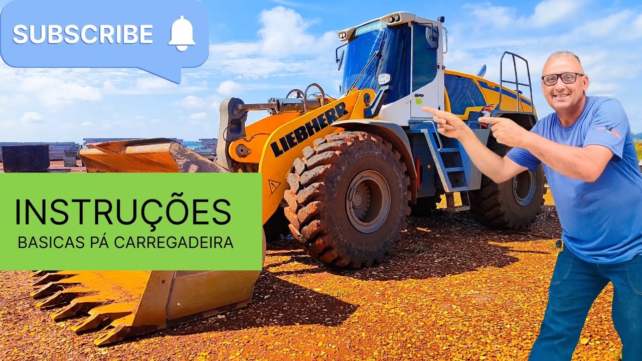 INSTRUÇÕES BASICAS INTERNA DA CABINE PÁ CARREGADEIRA LIEBHEER L580.