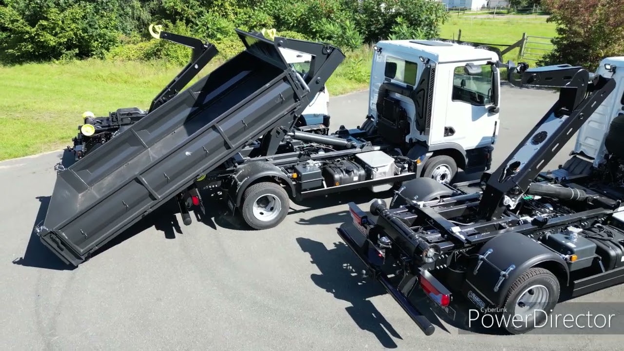 4x Abrollkipper MAN TGL TGM FUSO Hook Lift Krokbil Hakenlift Krokløfter Koukkuhissi